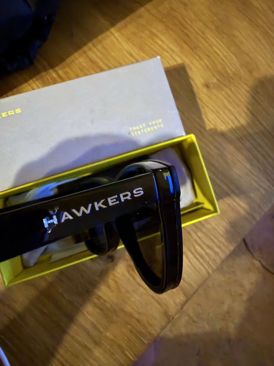 Hawkers Herren Sonnenbrille schwarz blau verspiegelt quadratisch inkl. Box