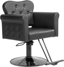 Heavy Duty Barber Chair Hair Salon Chair with Stainless Steel Footrest for Salon