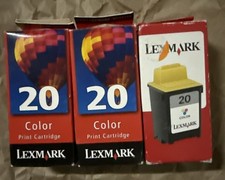 Lexmark Inkjet Cratridge 20 Color Ink New Sealed Lot Of 3