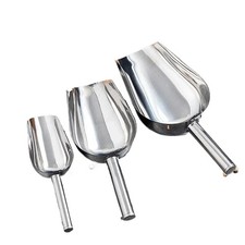 Stainless Steel Ice Cube Flour Scoop Kitchen Bar Tools Buffet Nut Grain Shovel