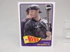 2003 UD Vintage Ken Griffey Jr Buyback Auto COA Sticker on card 4/50