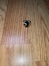 925 Sterling Silver Women  s Onyx Ring Size 7