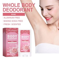 Rose Deodorant Stick Body Odor Control  Fresh Scent Natural Formula
