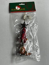 Kurt Adler Western Cowboy Boot Christmas Ornament 5.5in Handcrafted