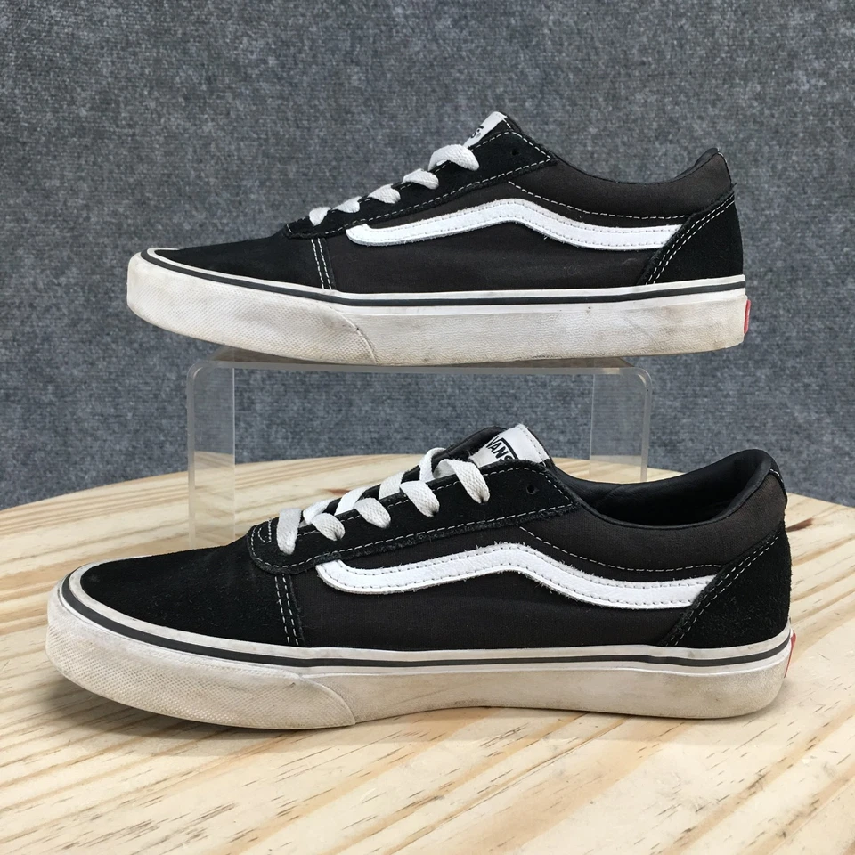 VANS Zapatos Jóvenes 7 Niños Old Skool Skateboarding Zapatillas bajas Negro Blanco Foto 2 de 4