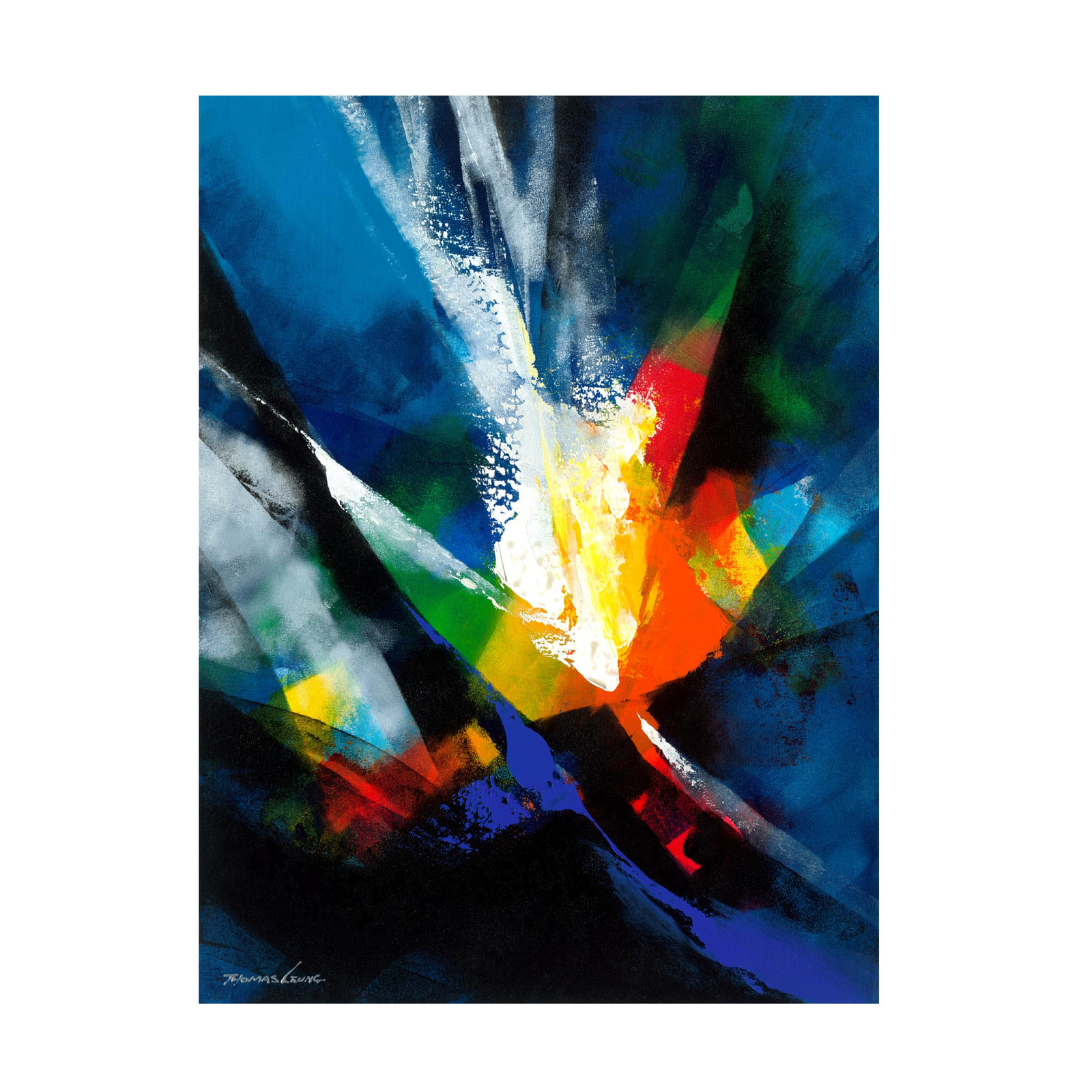 Canvas Wall Art - Thomas Leung 'Joyful III' Wall Art for Living Room, Bedroom...