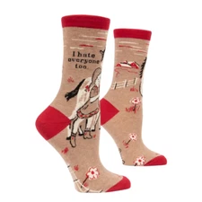 Blue Q I Hate Everyone Too  Women's Socks