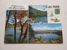 CP POSTCARD PUY de DOME Le Lac Pavin - Written in 1972 - Stamped on the reverse