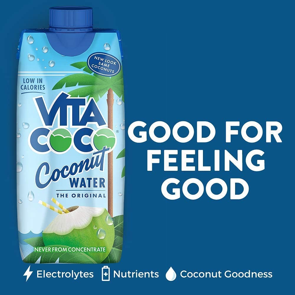 Vita Coco Coconut Water 33.8 Fl Oz Pack of 6 Natural Hydration Refreshing