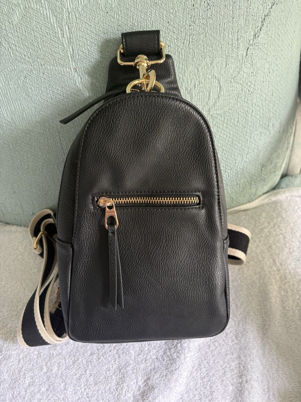 Universal Thread Black Crossbody Backpack - Pre-O… - image 1