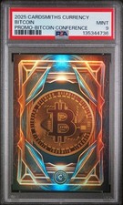 2025 Cardsmiths Currency Bitcoin Conference Promo Refractor PSA 9 Mint a