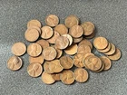 Roll of 50 1958-D (Denver Mint) Circulated Lincoln Wheat Pennies G-XF