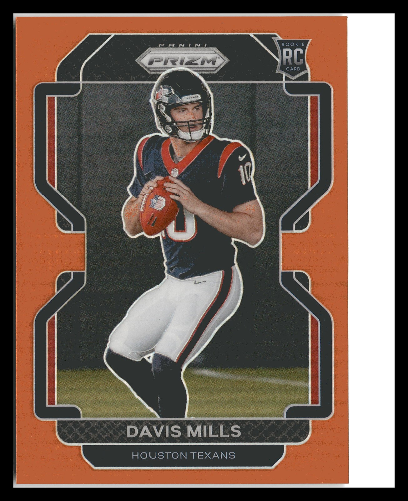 2021 Panini Prizm #352 Davis Mills Orange #/249