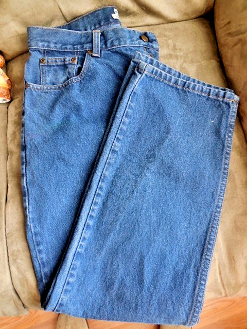 L.L Bean Original Fit Relaxed High Waist  Mom Jean 16M  34 x 31