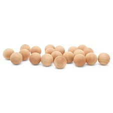 Small Wooden Balls 7/8 inch, Unfinished Round Birch Craft Balls | Woodpeckers