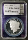 2023 S Proof $1 Peace Silver Dollar NGC PF70 Ultra Cameo
