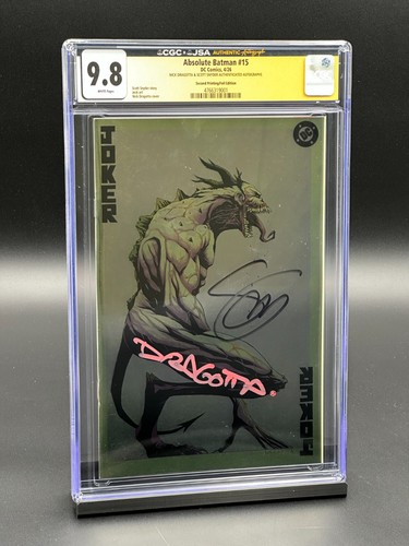 Absolute Batman #15 CGC 9.8 JSA (2026) Signed Dragotta Snyder - 2nd Print FOIL