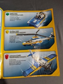 Lego Creator Aviation Adventures #31011 Airplane Helicopter Boat Building Kit