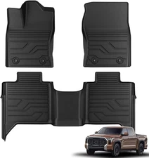 KARPAL Floor Mats Fit for Toyota Tundra 2022-2025 2026 CrewMax Cab, Custom Fit