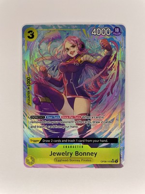 Jewelry Bonney OP08-105 Alternativ Artwork Two Legends ONE PIECE Card English NM