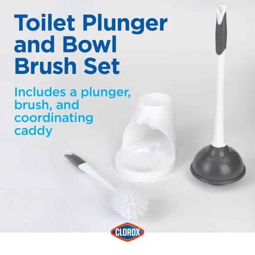 Clorox Toilet Plunger and Bowl Brush - Thumbnail 2