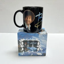 Bob Ross Heat Change Coffee Mug Black Color Changing Surreal Entertainment 2020