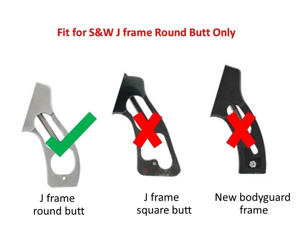 New Wood Grips for S&W J , BODYGUARD, ROUND BUTT, M60