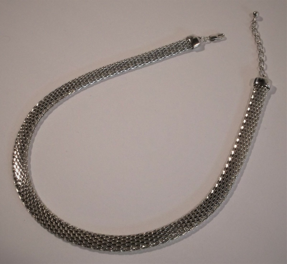 VINTAGE SIGNED GC 925 SOLID STERLING SILVER MESH LINK CHAIN VINTAGE SIGNED GC 925 SOLID STERLING SILVER MESH LINK CHAIN