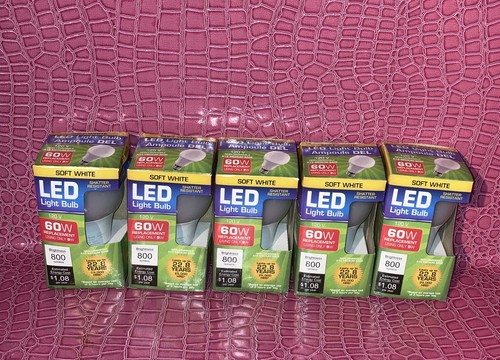 5 LED Soft White Shatter Resistant 60 W bulb .lamps,lighting,soft Light - Picture 2 of 9