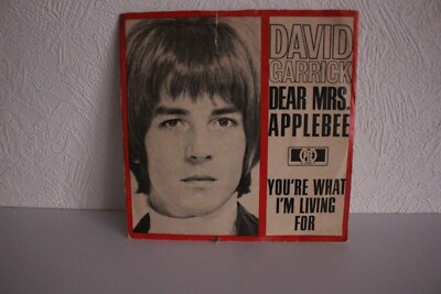 David Garrick   Dear Mrs. Applebee / You're What I'm Living For 7'', Single, 45 R
