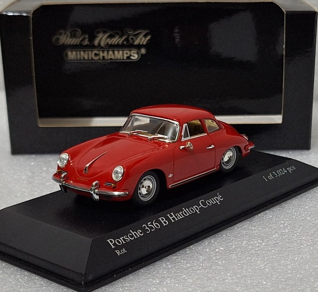 9) Porsche 356 B Hardtop-Coupé Red 1961 1:43 Minichamps 400064320