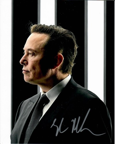 Elon Musk Advisor To The USA President Tesla Space X Signed 8x10 Photo COA TTM