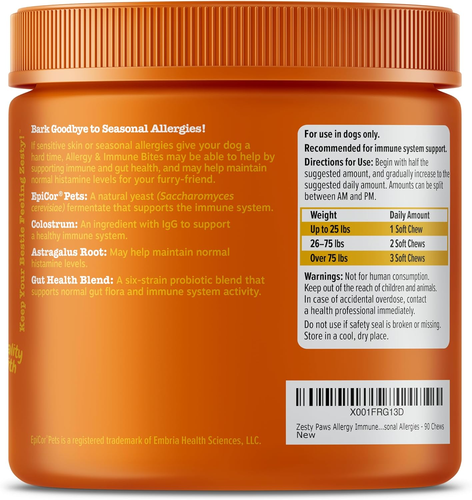 Dog Allergy Relief - anti Itch Supplement - Omega 3 Probiotics for Dogs - Digest - Picture 6 of 12