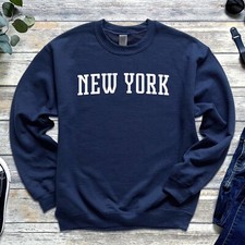 New York Sweatshirt New York Crewneck Sweatshirt Empire State, New York City