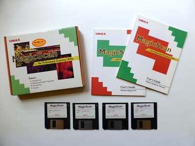 Magic Scan Umax Scansoftware für Mac Apple Macintosh classic und PC vintage