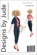 On Trend Doll Clothes Sewing Pattern 16" Deja Vu Dolls Tonner
