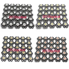 10-100pcs 1W 3W High Power red green Blue Royal blue LED bead with 20mm star pcb