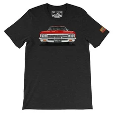 1966 Chevy Impala SS Your Custom Classic Car T-shirt Men's T-shirts Made in USA
