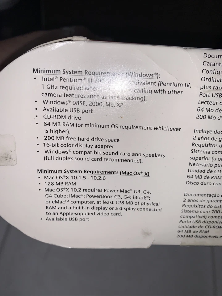 Cámara web Logitech - Zoom de cámara rápida QCZ00M 961325-1403 para Windows XP o anterior Foto 2 de 4