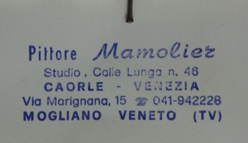 Original Aquarell Pittore Mamolier Caorle Venezia - Bild 5 von 5