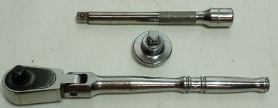 3 Pcs. Snap On Lot 1/4  Drive Flex Head Ratchet TF936, TMXK4, TMS70 A   USA