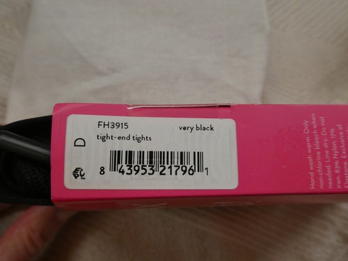 NWT! SPANX SZ D Very Black Tight-End Tights FH3915 - Picture 5 of 6