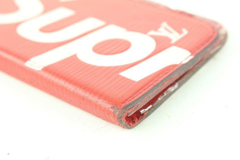 Louis Vuitton Supreme Red Epi Leather iPhone 7 Folio Case Louis Vuitton Supreme Red Epi Leather iPhone 7 Folio Case