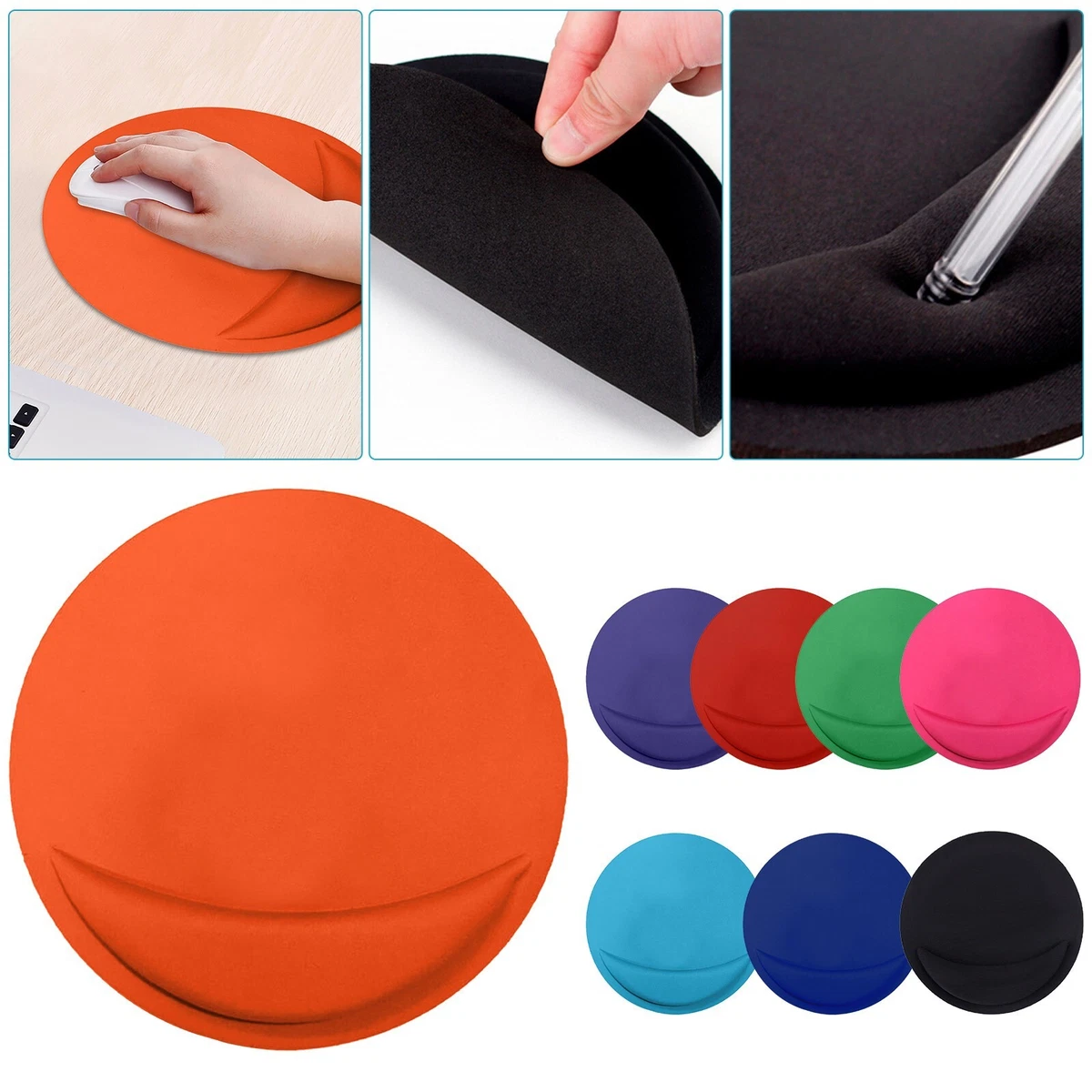 Office Game Memory Foam Mouse Pad With Wrist Support And Pad Cute Desk Pad