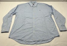 Vineyard Vines Slim Fit Tucker Shirt Men Large Button Up Blue White Check - Read