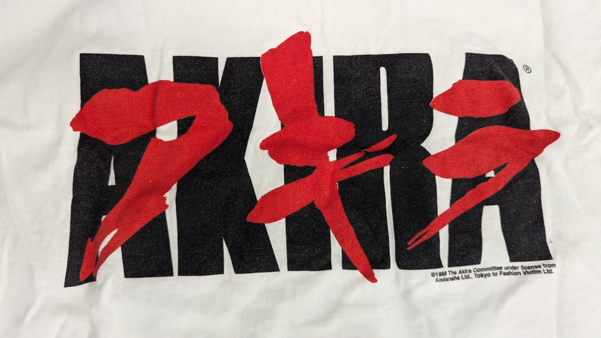 Akira Shirt NOS New Mens L Large Fashion Victim 1988 Kaneda Anime