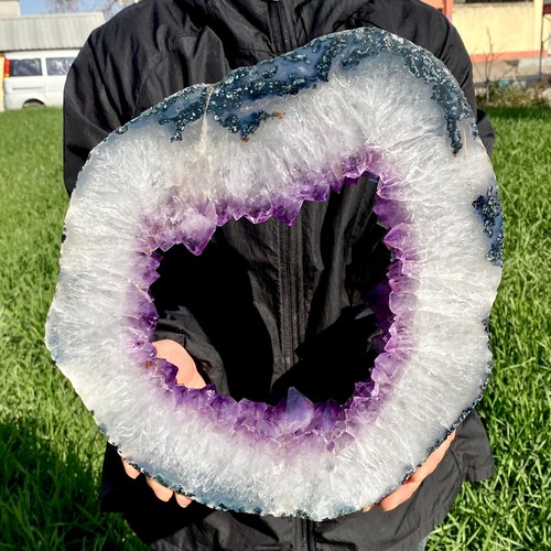 12.11LB Natural amethyst cavity flake quartz crystal mineral specimen - 第 11/15 張圖片