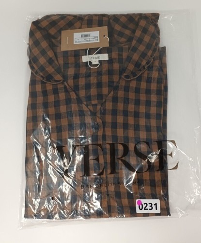 Yerse Gingham Shirt Brown/Black - Picture 5 of 6
