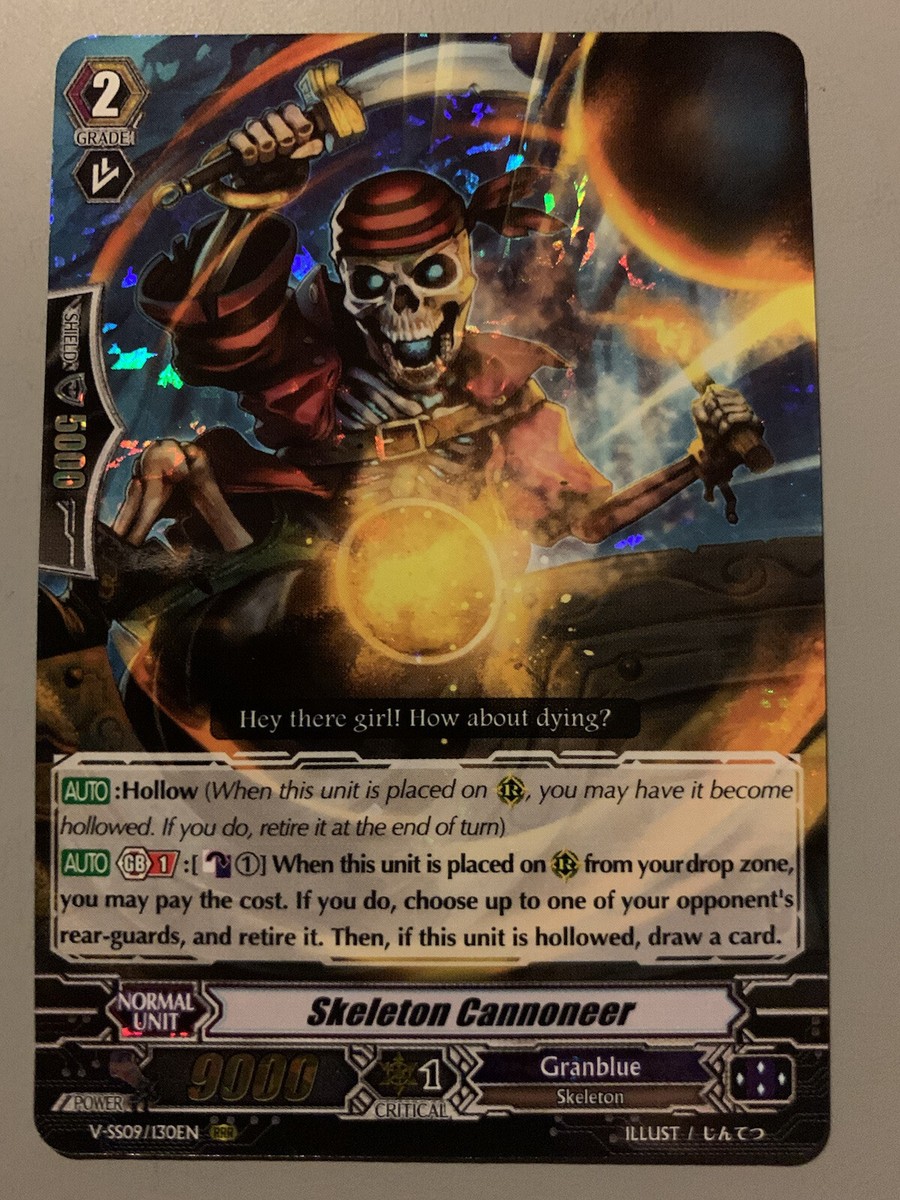 CARDFIGHT VANGUARD SKELETON CANNONEER (GRANBLUE) V-SS09 CARDFIGHT VANGUARD SKELETON CANNONEER (GRANBLUE) V-SS09