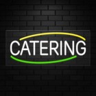 Catering Sign for Business Displays | Led Flex Neon | 32"W x 13"H x 1"D